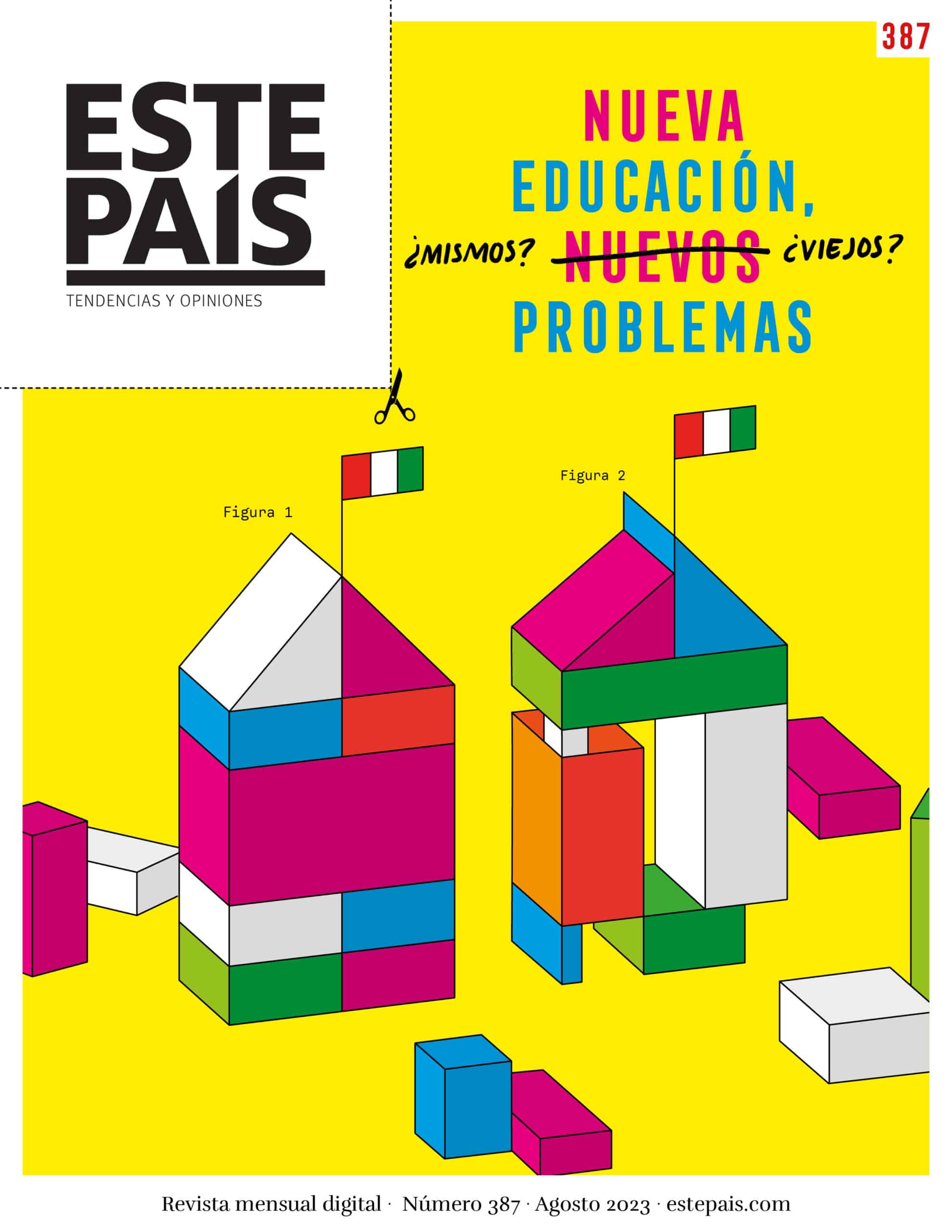Portada de la revista Este País, número 387. Nueva educación, nuevos problemas.