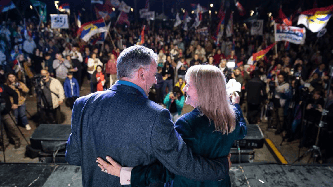 Yamandú Orsi y Carolina Cosse. Tomado del Instagram de los candidatos a presidente y vicepresidenta.